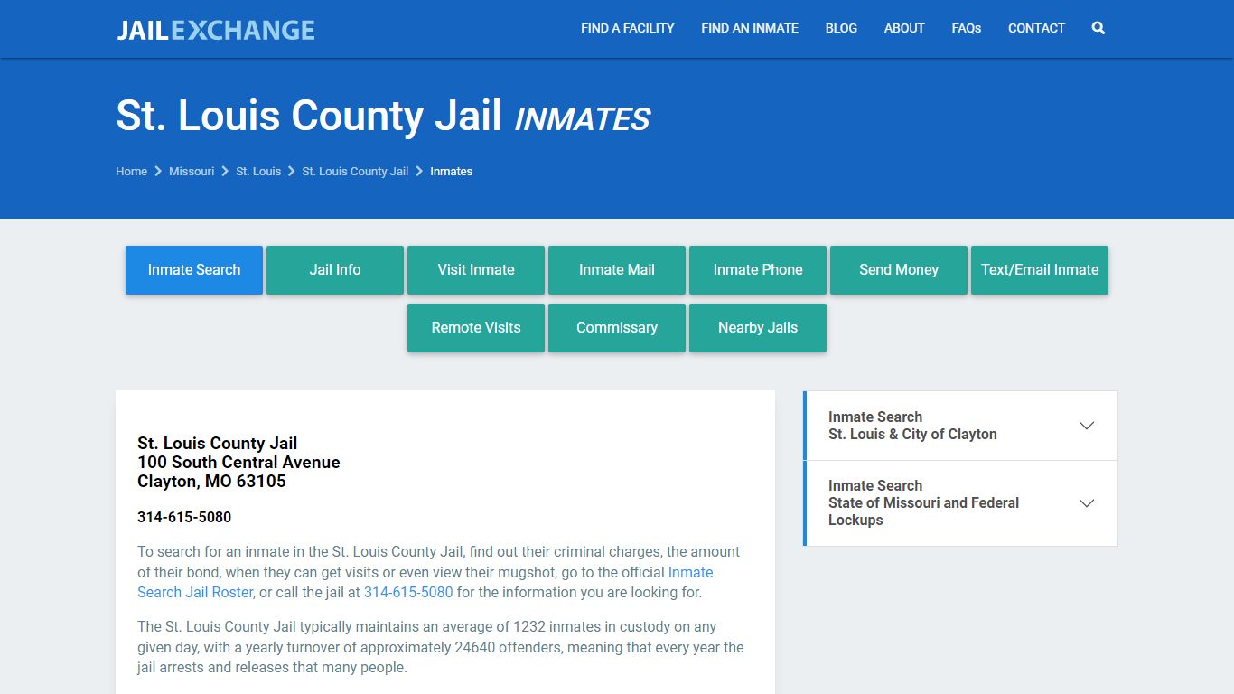 St. Louis Inmate Search | Arrests & Mugshots | MO - JAIL EXCHANGE